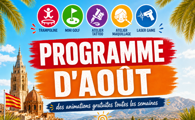 Animations gratuites en août à Perpignan