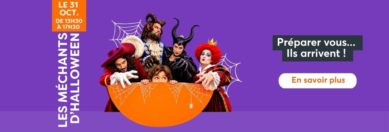 Les méchants d'Halloween à Aushopping Porte d'Espagne
