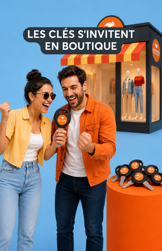 Les clés s'invitent en boutique à Aushopping Porte d'Espagne